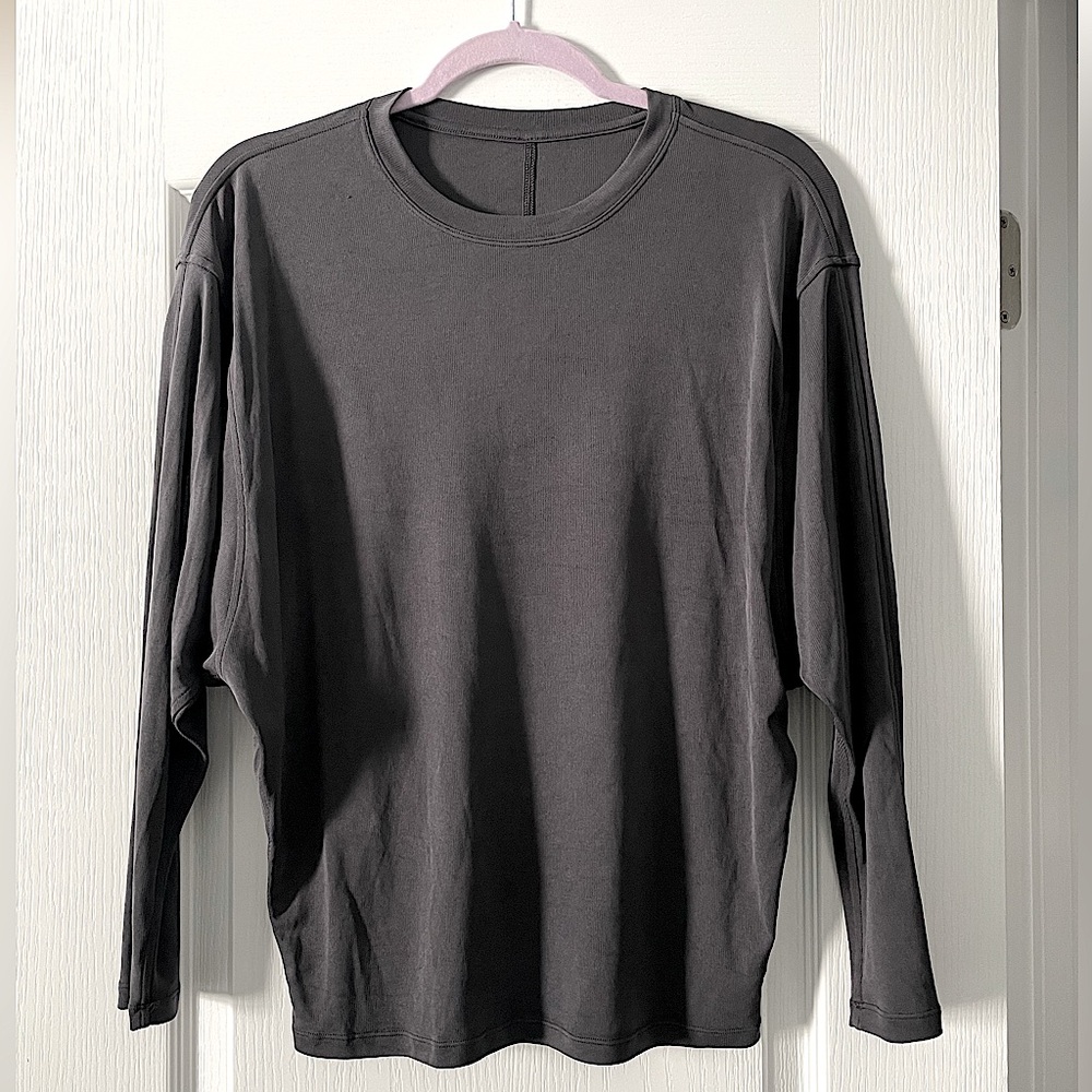 Lululemon, Size 4, Grey, Long Sleeve Top